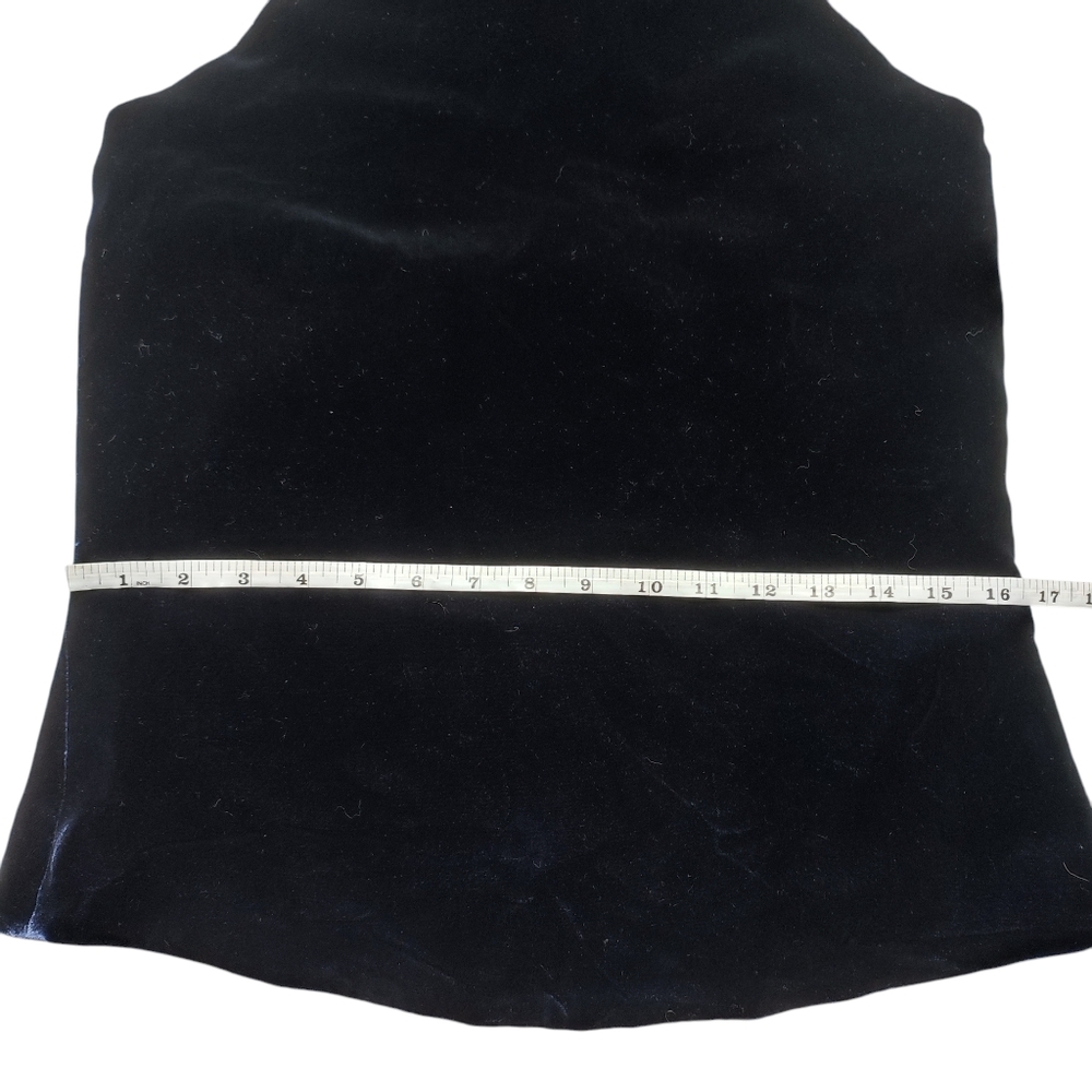 Ralph Lauren Navy Velvet Halter Top NWT Size 6 - Picture 10 of 12